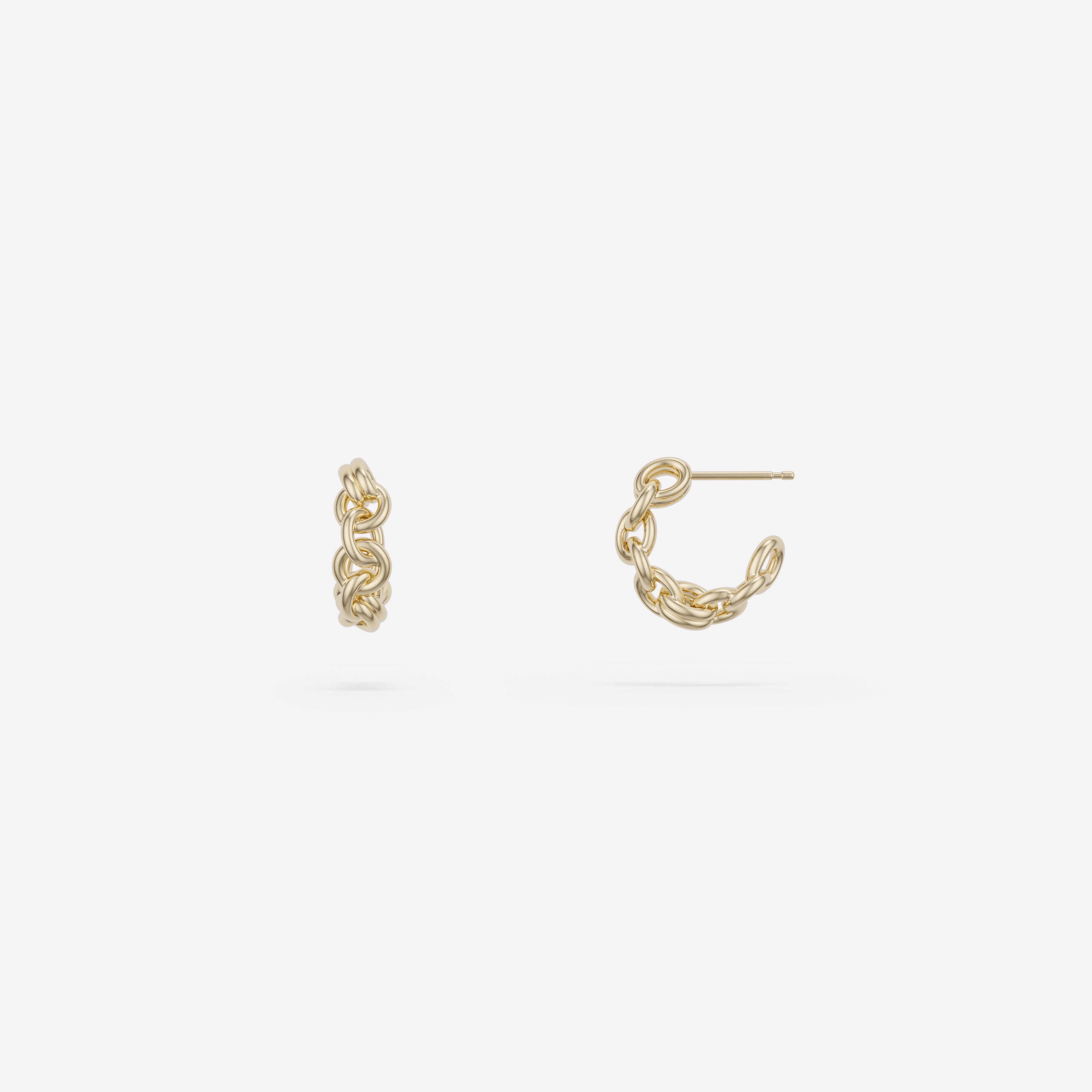 9mm 퓨즈드 서펜스 이어링