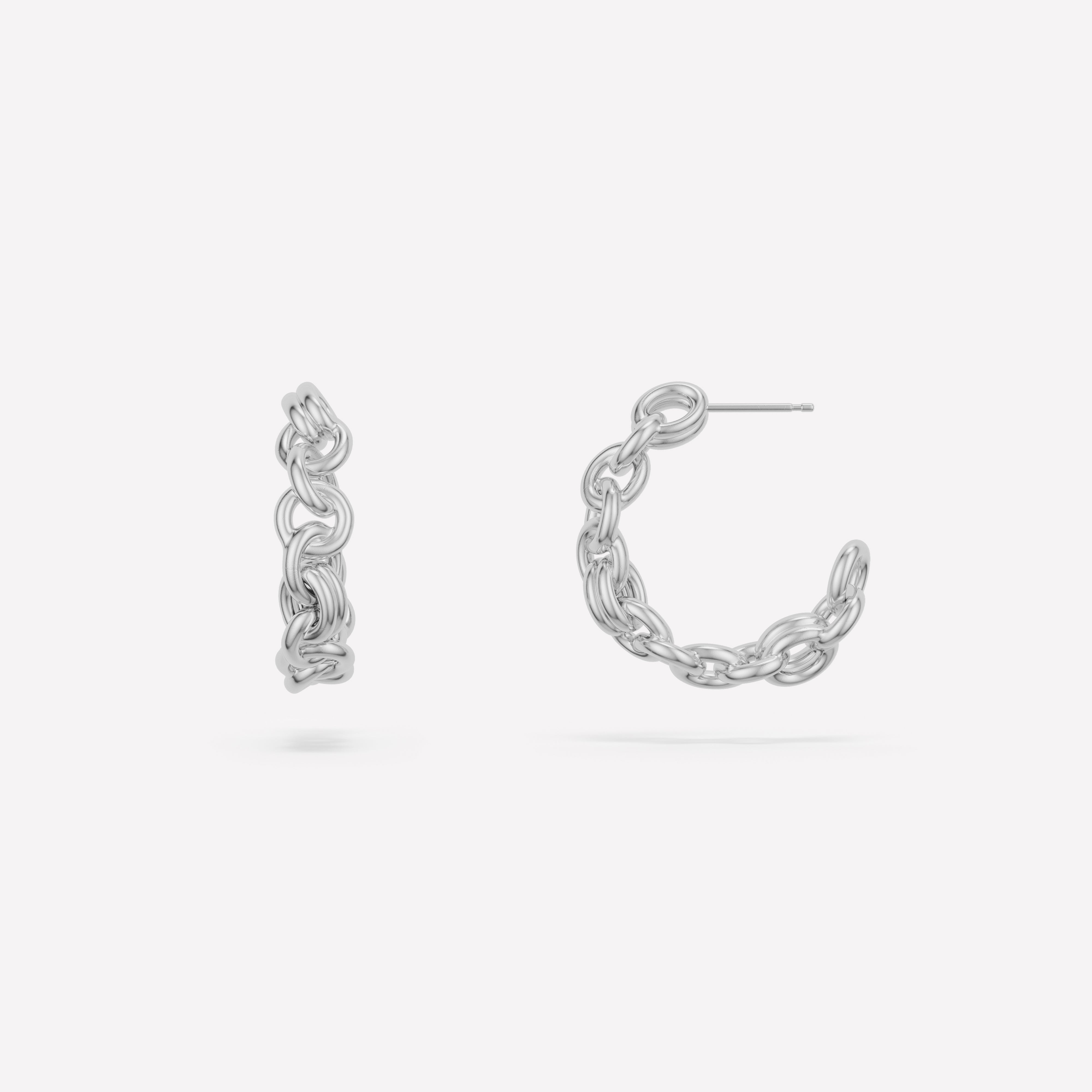 19mm 퓨즈드 서펜스 이어링
